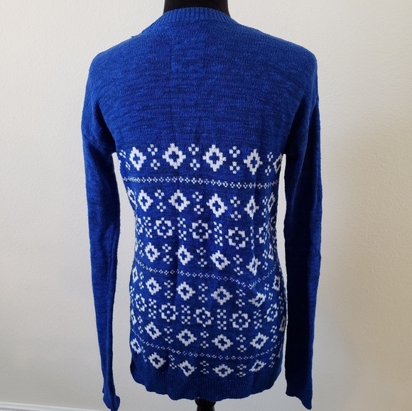 Fair Isle Button Down Cardigan Hollister - Picture 5 of 6